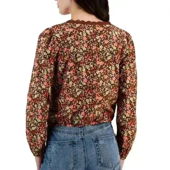 New with Tags Self ❤️E‎ Junior Lace-Trimmed Square-Neck Crop Top - Picture 11 of 11